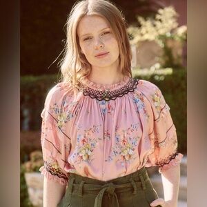 The Great, Folklore Smoked High Neck Satin Top